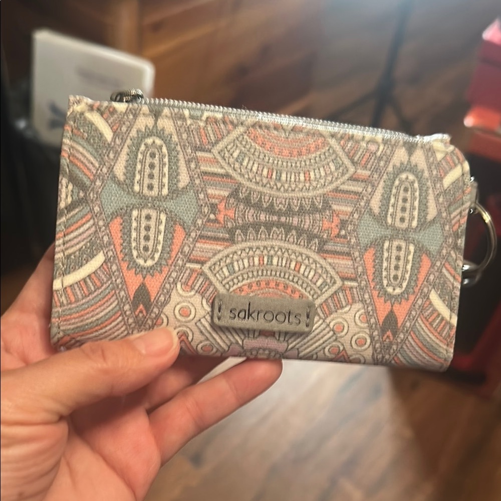 Sakroots Multicolor Geometric Wallet